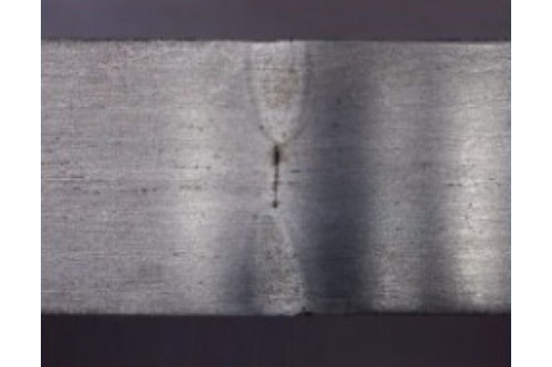 12mm plate weld cross section etched