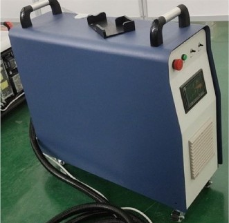 200W aircooled laser cleaner side iso view