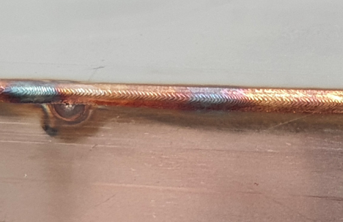Stainless fusion welded by laser