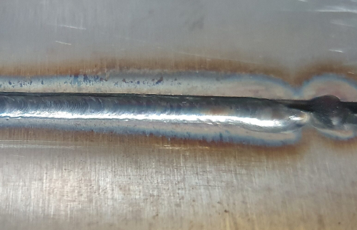 stainless fusion laser weld lap joint 1mm