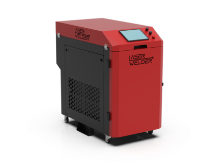 Red and black compact laser welder